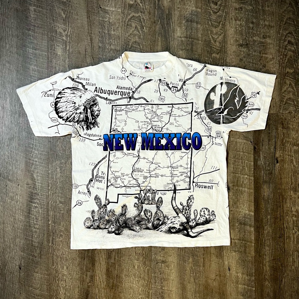 Vintage New Mexico AOP Graphic T-Shirt